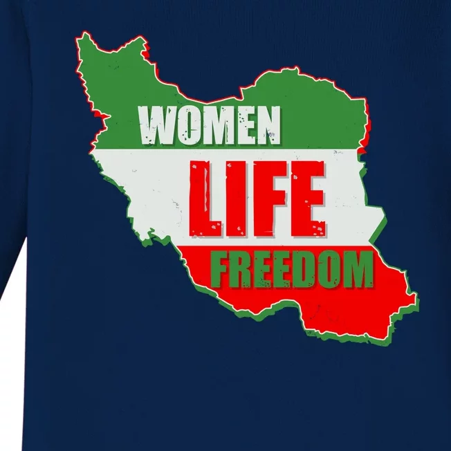 Women Life Freedom Women Of Iran #Mahsa Amini Baby Long Sleeve Bodysuit