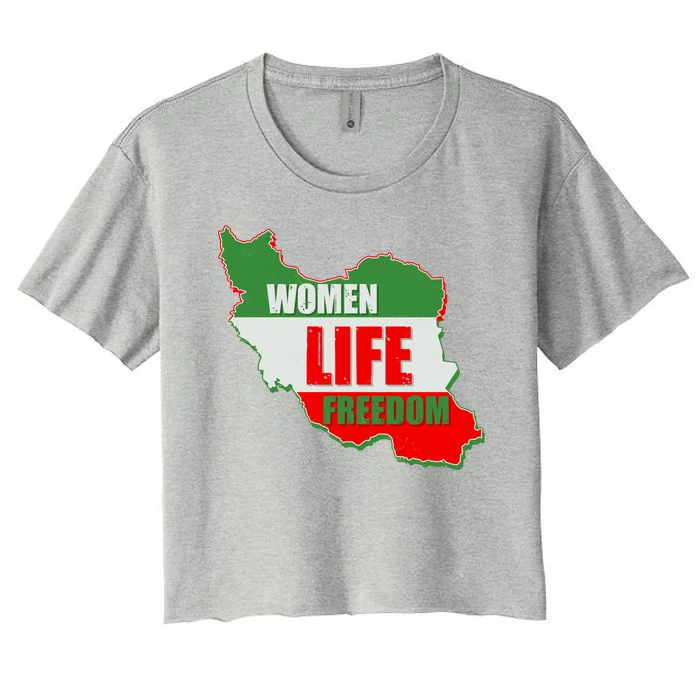 Women Life Freedom Women Of Iran #Mahsa Amini Women's Crop Top Tee