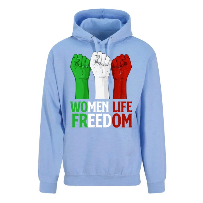 Wo Life Freedom Vintage Rise With The Of Iran Funny Gift Unisex Surf Hoodie