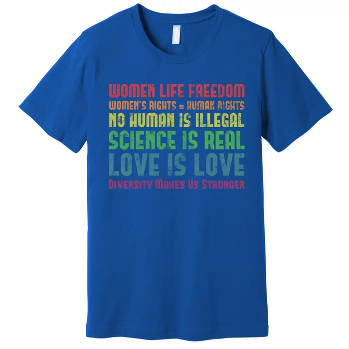 Wo Life Freedom 'S Rights Hu Rights Gift Premium T-Shirt