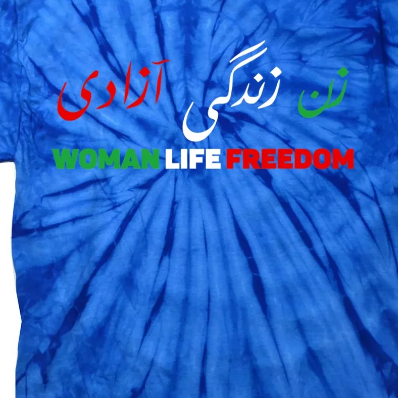 Wo Life Freedom Zan Zendegi Azadi Farsi Support Iran Gift Tie-Dye T-Shirt