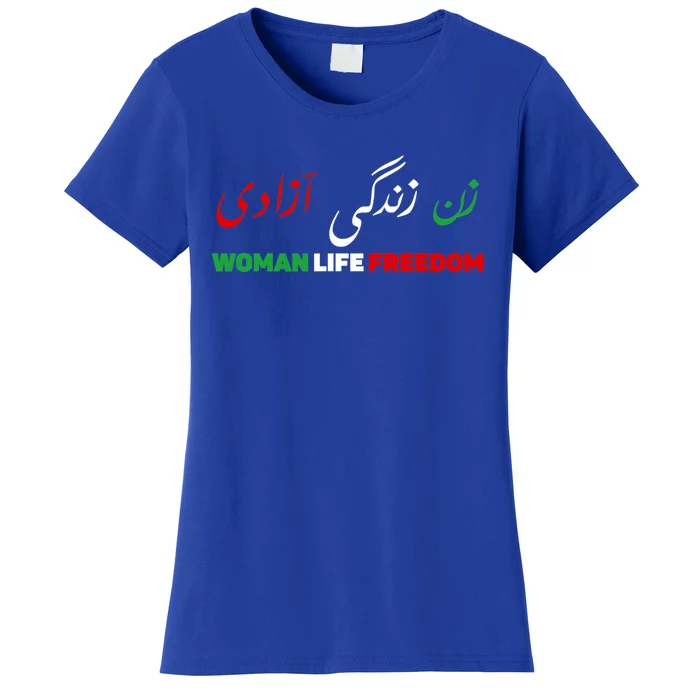 Wo Life Freedom Zan Zendegi Azadi Farsi Support Iran Gift Women's T-Shirt