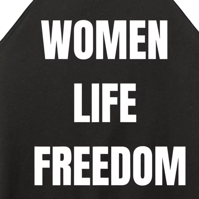 Women Life Freedom Stand With Women Of Iran Women’s Perfect Tri Rocker Tank