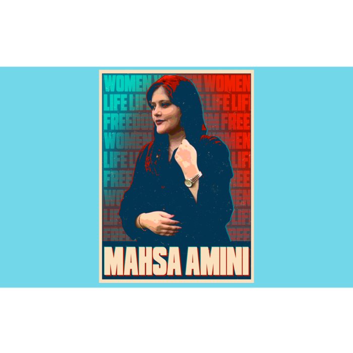 Women Life Freedom Mahsa Amini Vintage Poster Bumper Sticker