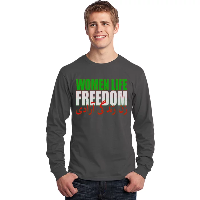 Women Life Freedom Zan Zendegi Azadi Persian Iranian Women Long Sleeve Shirt