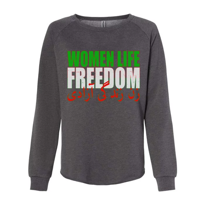 Women Life Freedom Zan Zendegi Azadi Persian Iranian Women Womens California Wash Sweatshirt