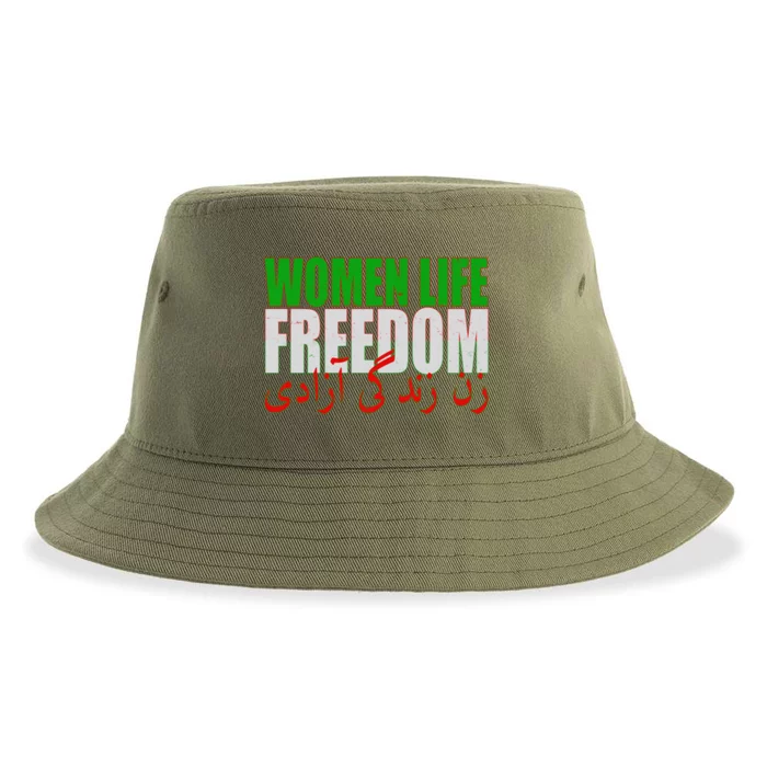 Women Life Freedom Zan Zendegi Azadi Persian Iranian Women Sustainable Bucket Hat