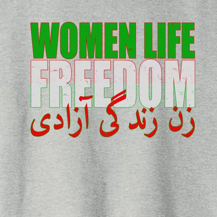 Women Life Freedom Zan Zendegi Azadi Persian Iranian Women Women's Crop Top Tee