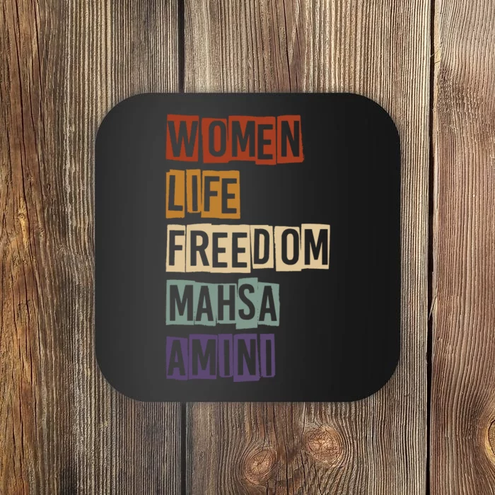 Women Life Freedom Mahsa Amini Rise With The Women Of Iran Coaster