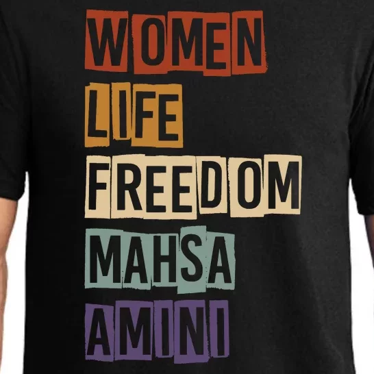 Women Life Freedom Mahsa Amini Rise With The Women Of Iran Pajama Set