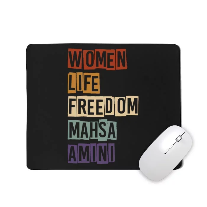 Women Life Freedom Mahsa Amini Rise With The Women Of Iran Mousepad