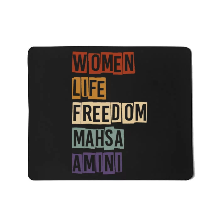 Women Life Freedom Mahsa Amini Rise With The Women Of Iran Mousepad