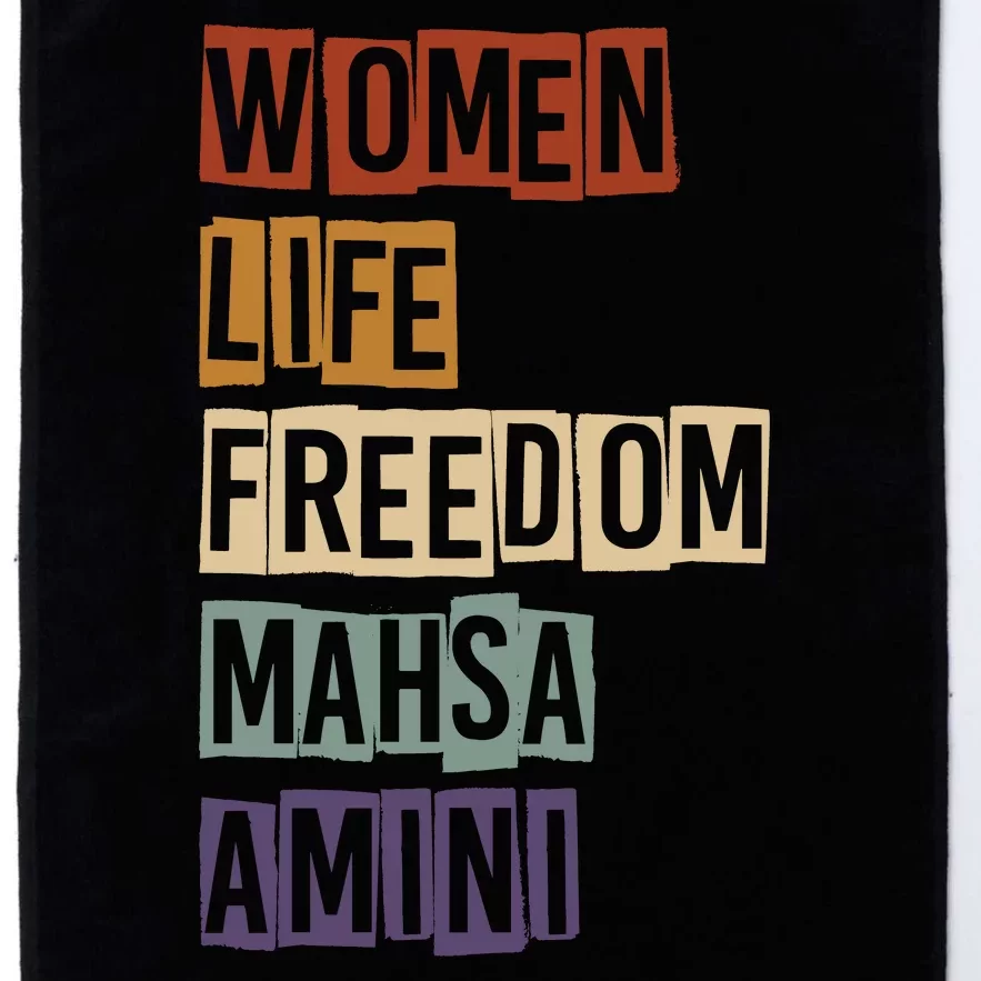 Women Life Freedom Mahsa Amini Rise With The Women Of Iran Platinum Collection Golf Towel