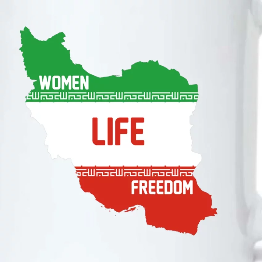 Wo Life Freedom Cute Iranian Flag Of Iran Gift Black Color Changing Mug