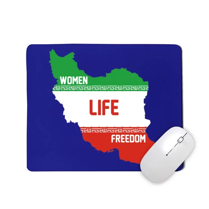 Wo Life Freedom Cute Iranian Flag Of Iran Gift Mousepad