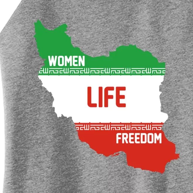 Wo Life Freedom Cute Iranian Flag Of Iran Gift Women’s Perfect Tri Rocker Tank