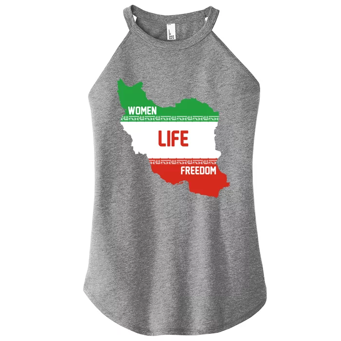 Wo Life Freedom Cute Iranian Flag Of Iran Gift Women’s Perfect Tri Rocker Tank