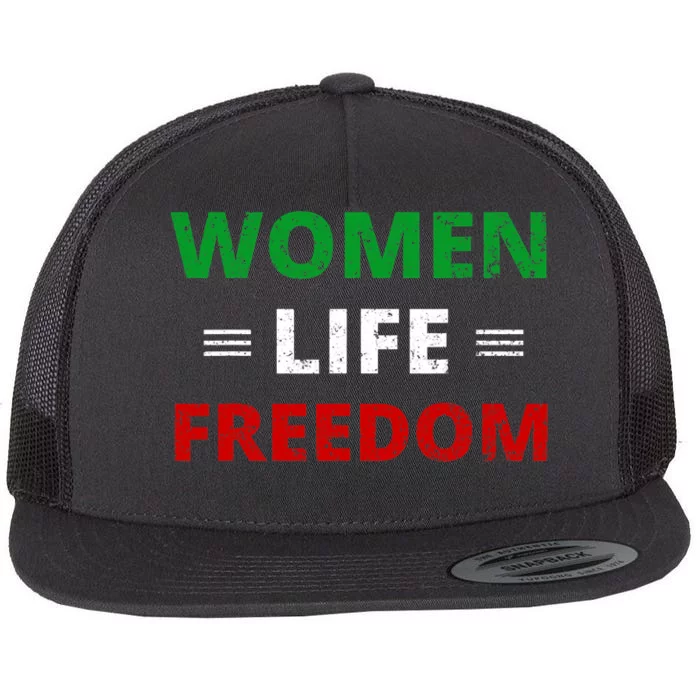 Women Life Freedom Shirt Zan Zendegi Azadi Iran Flat Bill Trucker Hat