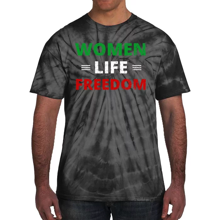 Women Life Freedom Shirt Zan Zendegi Azadi Iran Tie-Dye T-Shirt