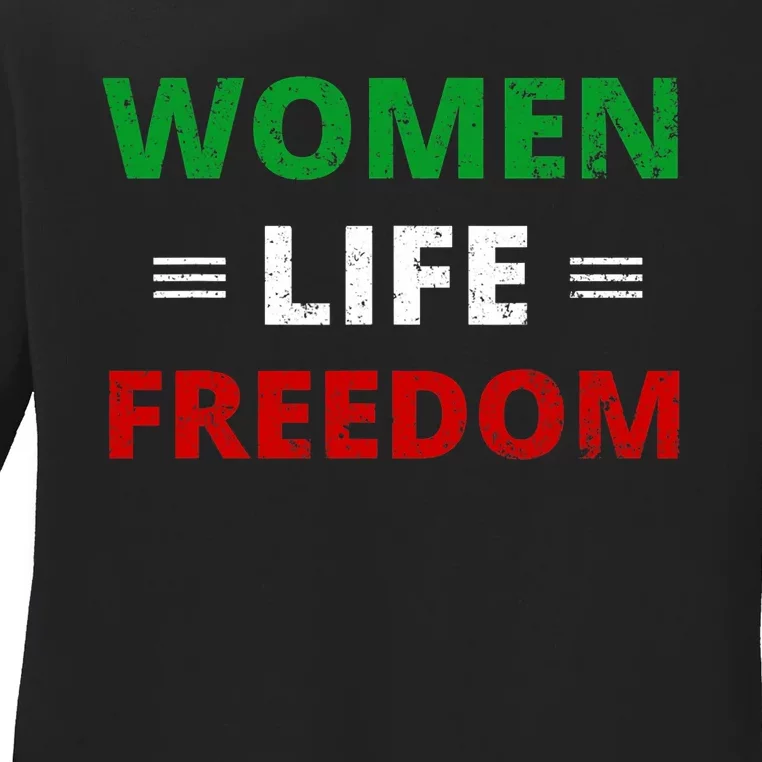 Women Life Freedom Shirt Zan Zendegi Azadi Iran Ladies Long Sleeve Shirt