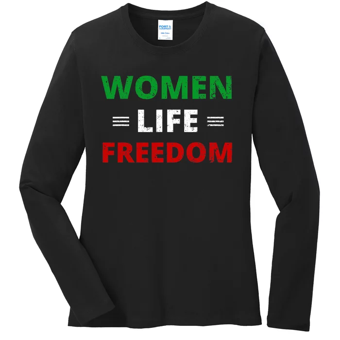 Women Life Freedom Shirt Zan Zendegi Azadi Iran Ladies Long Sleeve Shirt