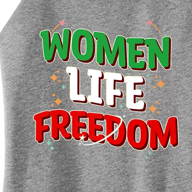 Wo Life Freedom Iranian Flag Of Iran Gift Women’s Perfect Tri Rocker Tank