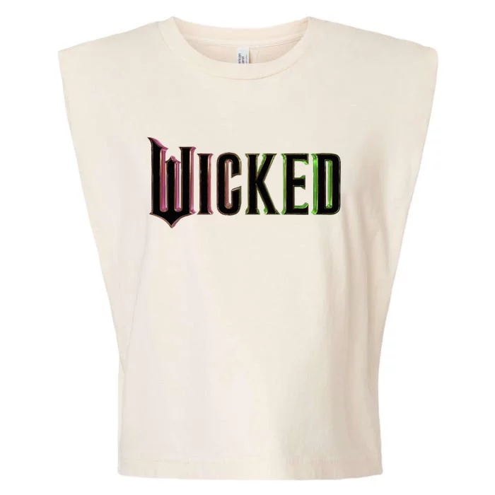 Wicked Logo Funny Witch Garment-Dyed Women's Muscle Tee