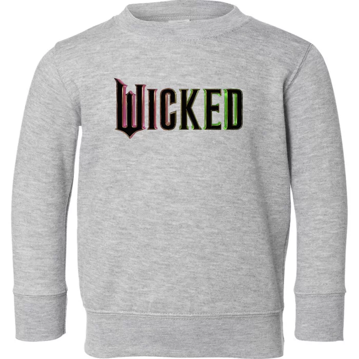 Wicked Logo Funny Witch Toddler Sweatshirt