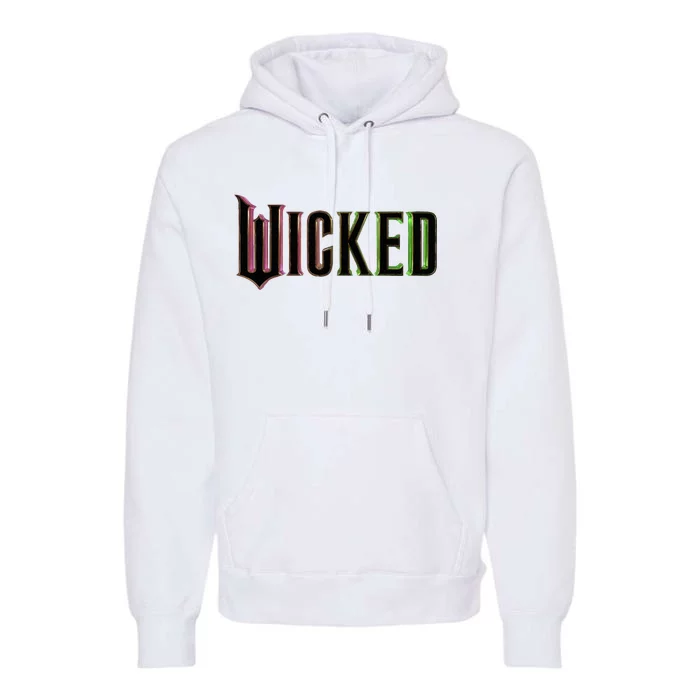 Wicked Logo Funny Witch Premium Hoodie