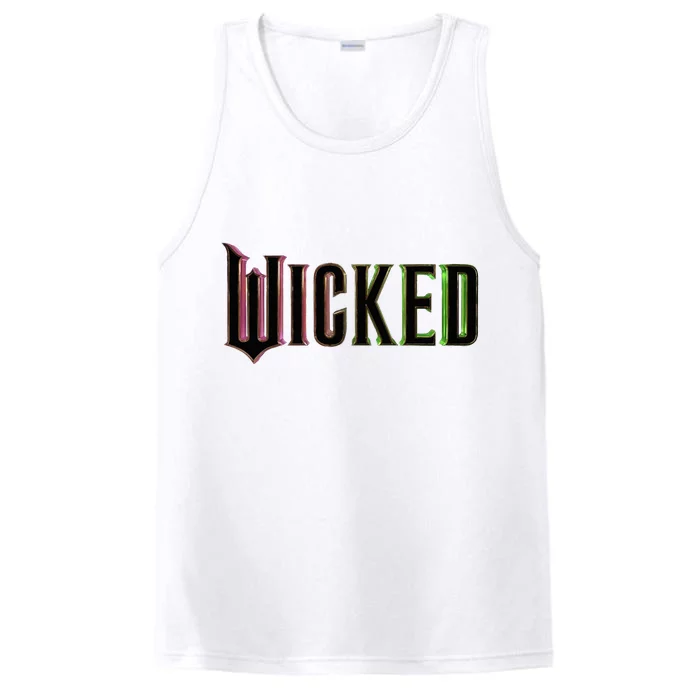 Wicked Logo Funny Witch Performance Tank