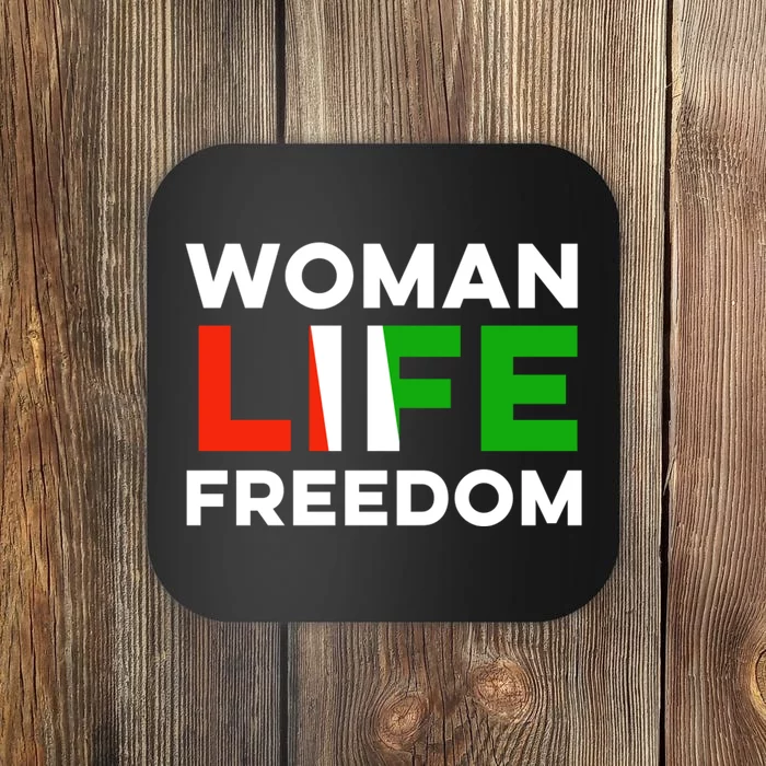 Woman Life Freedom Stand With Women Freedom Coaster