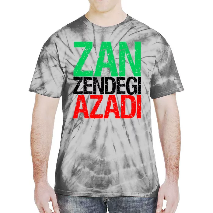 Woman Life Freedom Iran Zan Zendegi Azadi Persian Tie-Dye T-Shirt