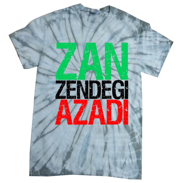 Woman Life Freedom Iran Zan Zendegi Azadi Persian Tie-Dye T-Shirt