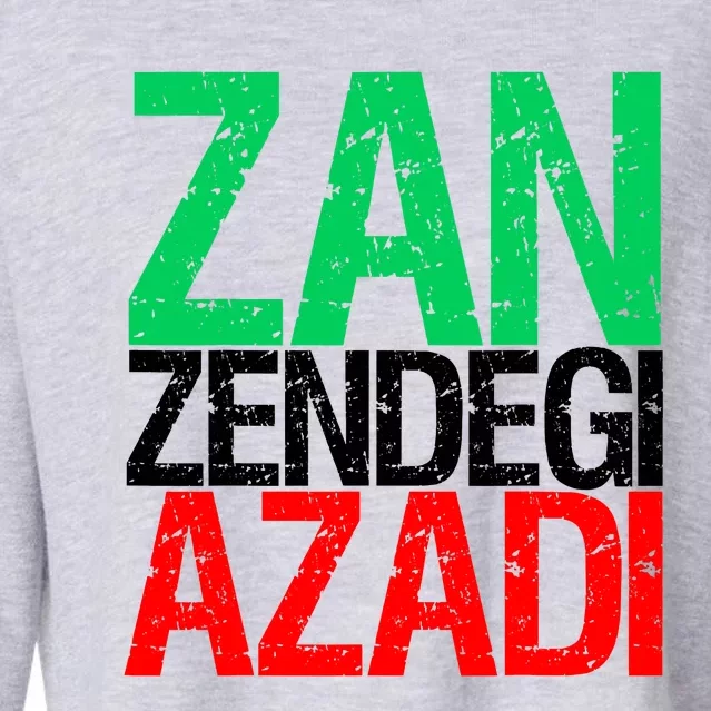 Woman Life Freedom Iran Zan Zendegi Azadi Persian Cropped Pullover Crew