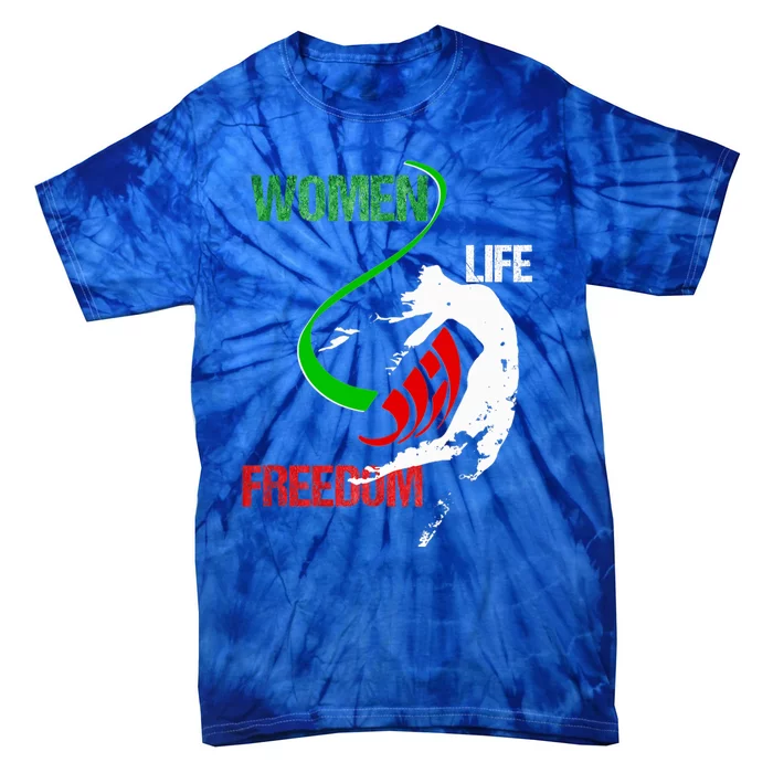 Wo Life Freedom Zan Zendegi Azadi Iran Freedom Gift Tie-Dye T-Shirt