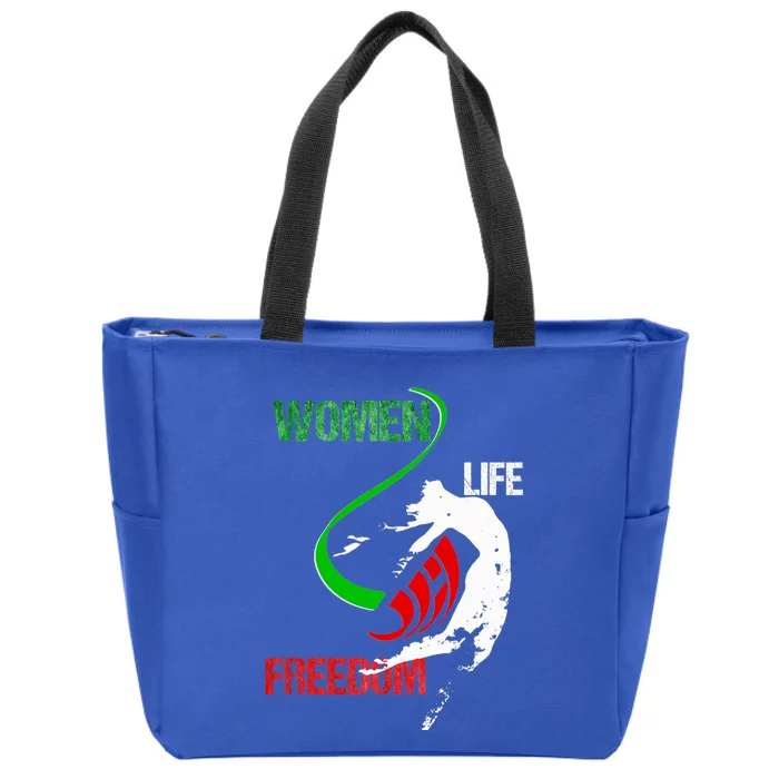 Wo Life Freedom Zan Zendegi Azadi Iran Freedom Gift Zip Tote Bag