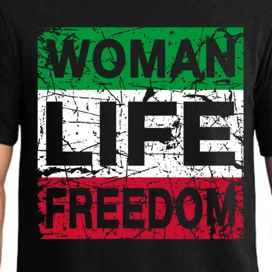 WOMAN LIFE FREEDOM IRAN RISE WITH THE WOMAN Support Woman Pajama Set