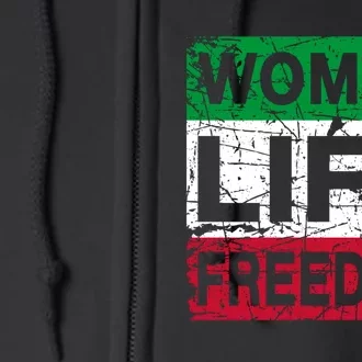 WOMAN LIFE FREEDOM IRAN RISE WITH THE WOMAN Support Woman Full Zip Hoodie