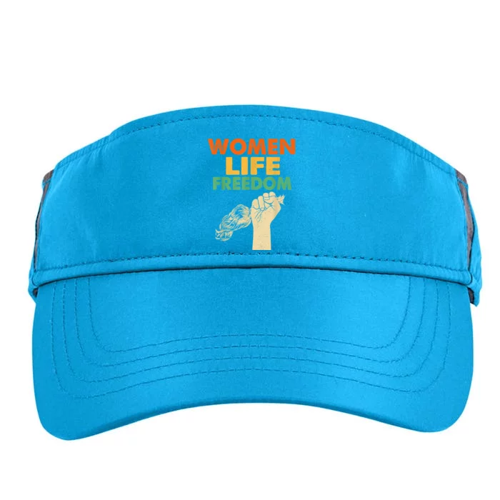 Women Life Freedom Iran Feminist Vintage Adult Drive Performance Visor