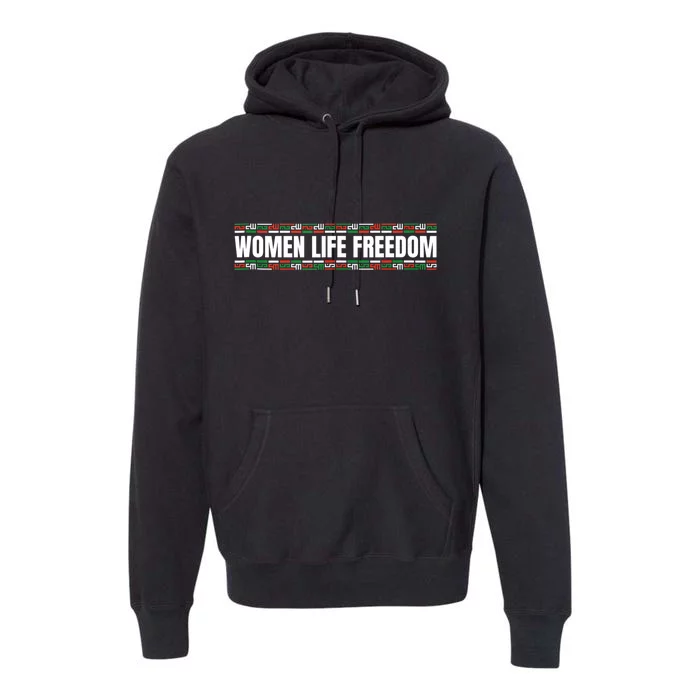 Women Life Freedom Design For Iranian Premium Hoodie