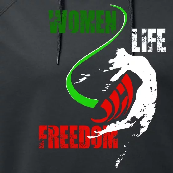 Women Life Freedom Iran Protest Performance Fleece Hoodie