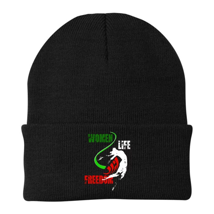 Women Life Freedom Iran Protest Knit Cap Winter Beanie