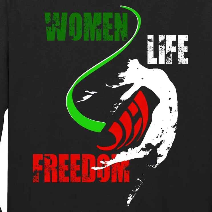 Women Life Freedom Iran Protest Tall Long Sleeve T-Shirt