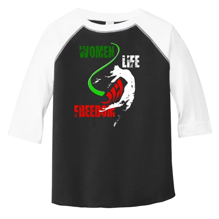 Women Life Freedom Iran Protest Toddler Fine Jersey T-Shirt