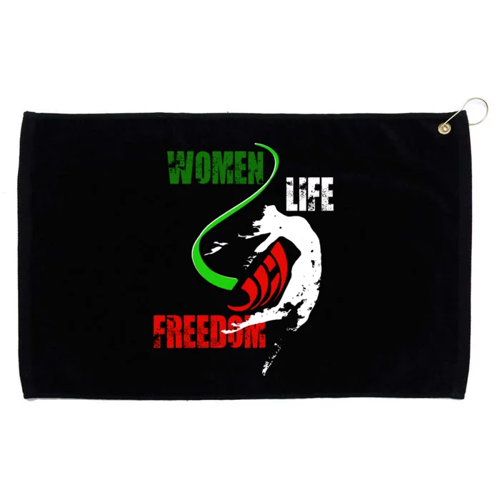 Women Life Freedom Iran Protest Grommeted Golf Towel