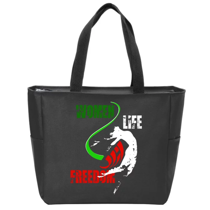 Women Life Freedom Iran Protest Zip Tote Bag