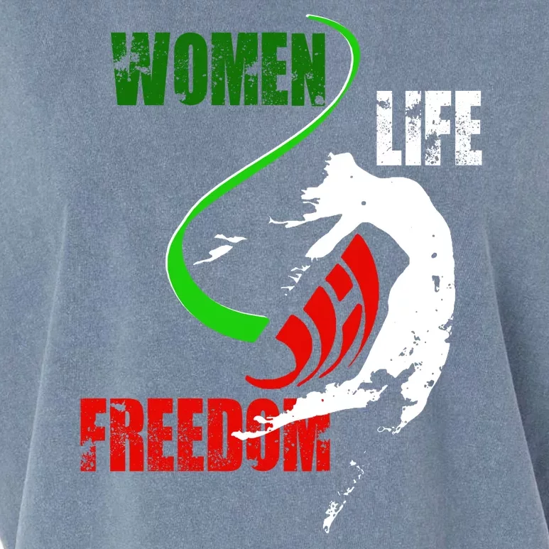 Women Life Freedom Iran Protest Garment-Dyed Women's Muscle Tee