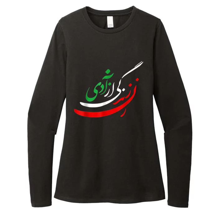 Woman Life Freedom Iran Zan Zendegi Azadi Persian Womens CVC Long Sleeve Shirt