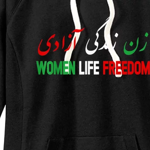 Women Life Freedom Support Persian Zan Zendegi Azadi Women's Fleece Hoodie