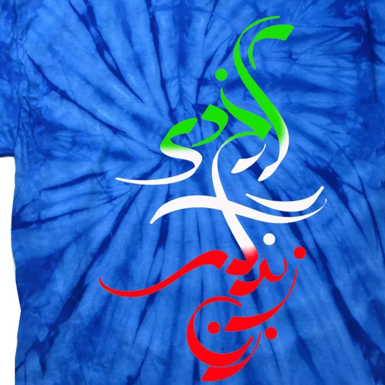 Woman Life Freedom Zan Zendegi Azadi Iran Womens Tie-Dye T-Shirt